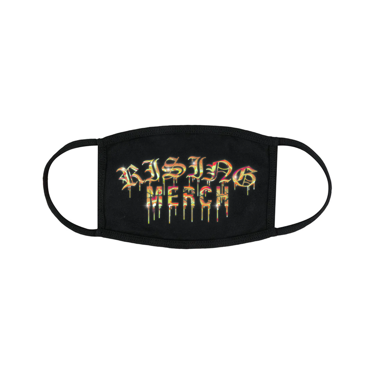 Rising Merch Gold Logo Mask